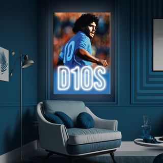 Quadro in forex e led "Maradona: L'Immortale"