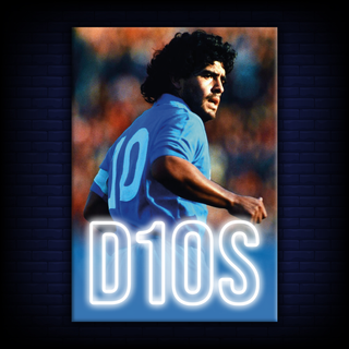 Quadro in forex e led "Maradona: L'Immortale"