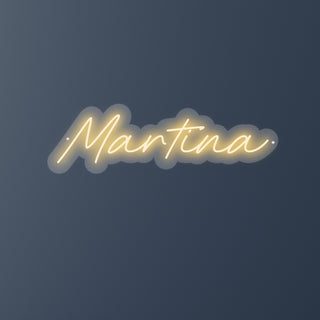 Escritura Led Personalizada Nombre Martina 55 x 20 cm