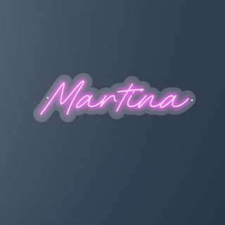 Escritura Led Personalizada Nombre Martina 55 x 20 cm