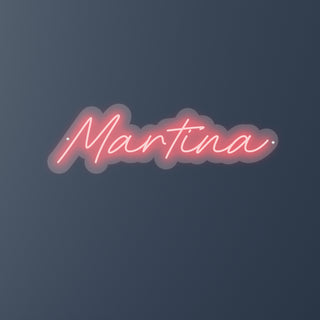 Escritura Led Personalizada Nombre Martina 55 x 20 cm