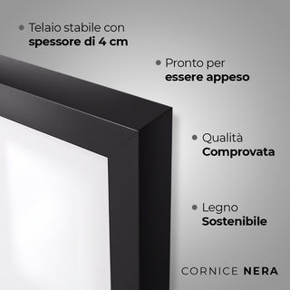 Quadro in forex e Led "Forever" Red con scritta a led rossa