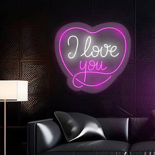 Led Personalizzato I Love You cm 40x35