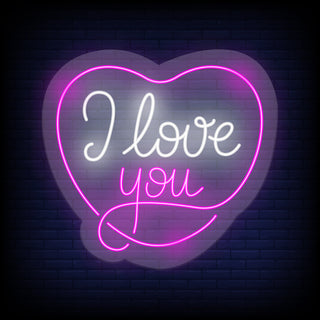 Led Personalizzato I Love You cm 40x35