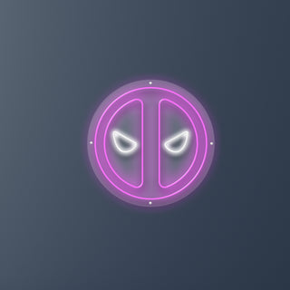 Letrero Led Personalizado Deadpool 50 x 50 cm