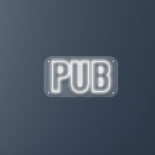 Letrero Led Personalizado Pub 65 x 35 cm