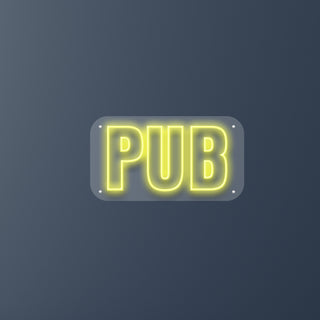 Letrero Led Personalizado Pub 65 x 35 cm