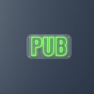 Letrero Led Personalizado Pub 65 x 35 cm