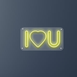 Escritura Led Te Amo Personalizada 70 x 36 cm