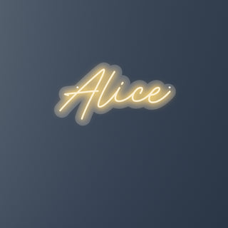 Scritta a Led Personalizzata Nome Alice cm 48 x 25