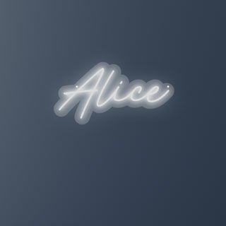 Scritta a Led Personalizzata Nome Alice cm 48 x 25