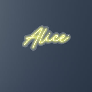 Scritta a Led Personalizzata Nome Alice cm 48 x 25