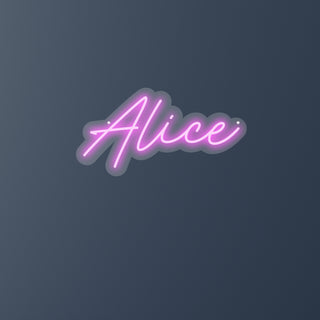 Scritta a Led Personalizzata Nome Alice cm 48 x 25