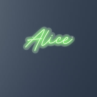 Scritta a Led Personalizzata Nome Alice cm 48 x 25