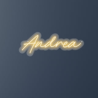 Scritta a Led Personalizzata Nome Andrea cm 54 x 20