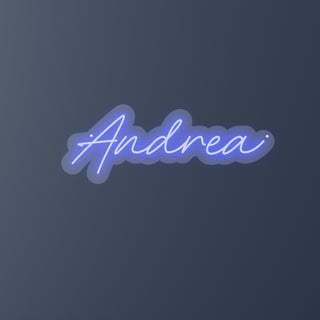 Scritta a Led Personalizzata Nome Andrea cm 54 x 20