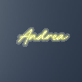 Scritta a Led Personalizzata Nome Andrea cm 54 x 20