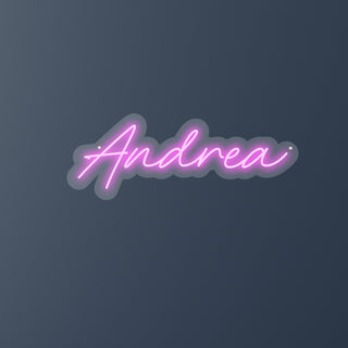 Scritta a Led Personalizzata Nome Andrea cm 54 x 20