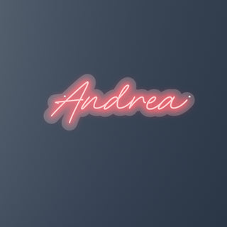 Scritta a Led Personalizzata Nome Andrea cm 54 x 20