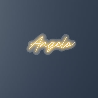 Scritta a Led Personalizzata Nome Angelo cm 42 x 19