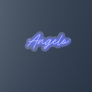 Scritta a Led Personalizzata Nome Angelo cm 42 x 19