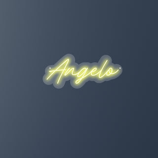 Scritta a Led Personalizzata Nome Angelo cm 42 x 19