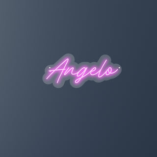 Scritta a Led Personalizzata Nome Angelo cm 42 x 19