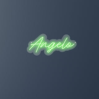 Scritta a Led Personalizzata Nome Angelo cm 42 x 19