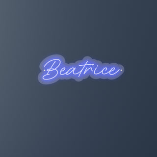 Letras LED personalizadas Nombre Beatrice 52 x 18 cm