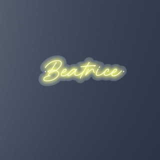 Letras LED personalizadas Nombre Beatrice 52 x 18 cm