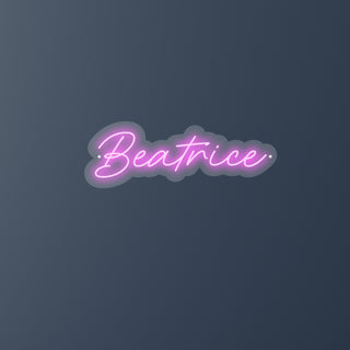 Letras LED personalizadas Nombre Beatrice 52 x 18 cm