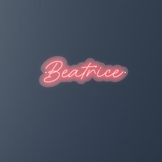 Letras LED personalizadas Nombre Beatrice 52 x 18 cm