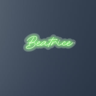 Letras LED personalizadas Nombre Beatrice 52 x 18 cm
