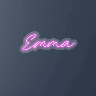 Scritta a Led Personalizzata Nome Emma cm 60 x 23