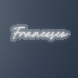Scritta a Led Personalizzata Nome Francesco cm 49 x 15