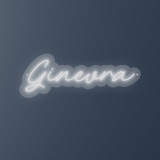 Escritura Led Personalizada Nombre Ginevra 53 x 20 cm