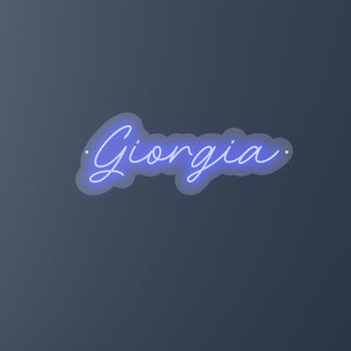 Scritta a Led Personalizzata Nome Giorgia cm 58 x 22