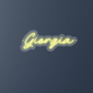 Scritta a Led Personalizzata Nome Giorgia cm 58 x 22