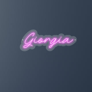 Scritta a Led Personalizzata Nome Giorgia cm 58 x 22
