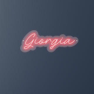 Scritta a Led Personalizzata Nome Giorgia cm 58 x 22