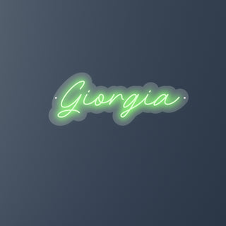 Scritta a Led Personalizzata Nome Giorgia cm 58 x 22