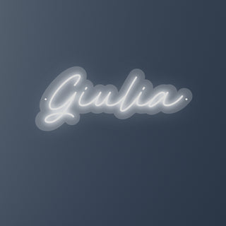 Scritta a Led Personalizzata Nome Giulia cm 44 x 18