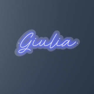 Scritta a Led Personalizzata Nome Giulia cm 44 x 18