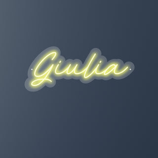 Scritta a Led Personalizzata Nome Giulia cm 44 x 18