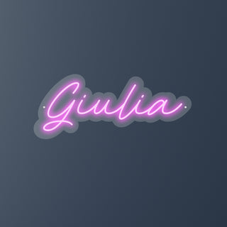 Scritta a Led Personalizzata Nome Giulia cm 44 x 18