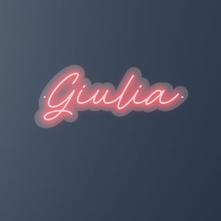 Scritta a Led Personalizzata Nome Giulia cm 44 x 18