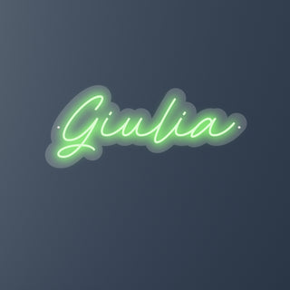 Scritta a Led Personalizzata Nome Giulia cm 44 x 18