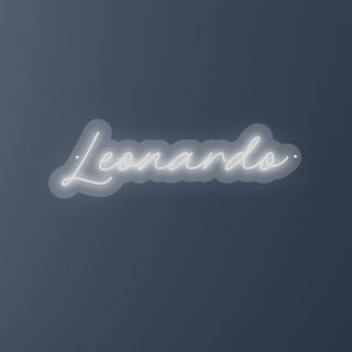Scritta a Led Personalizzata Nome Leonardo cm 56 x 18