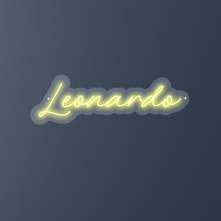 Scritta a Led Personalizzata Nome Leonardo cm 56 x 18