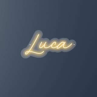 Escritura Led Personalizada Nombre Luca cm 50 x 25